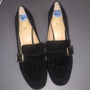 Black heels with buckle detail!